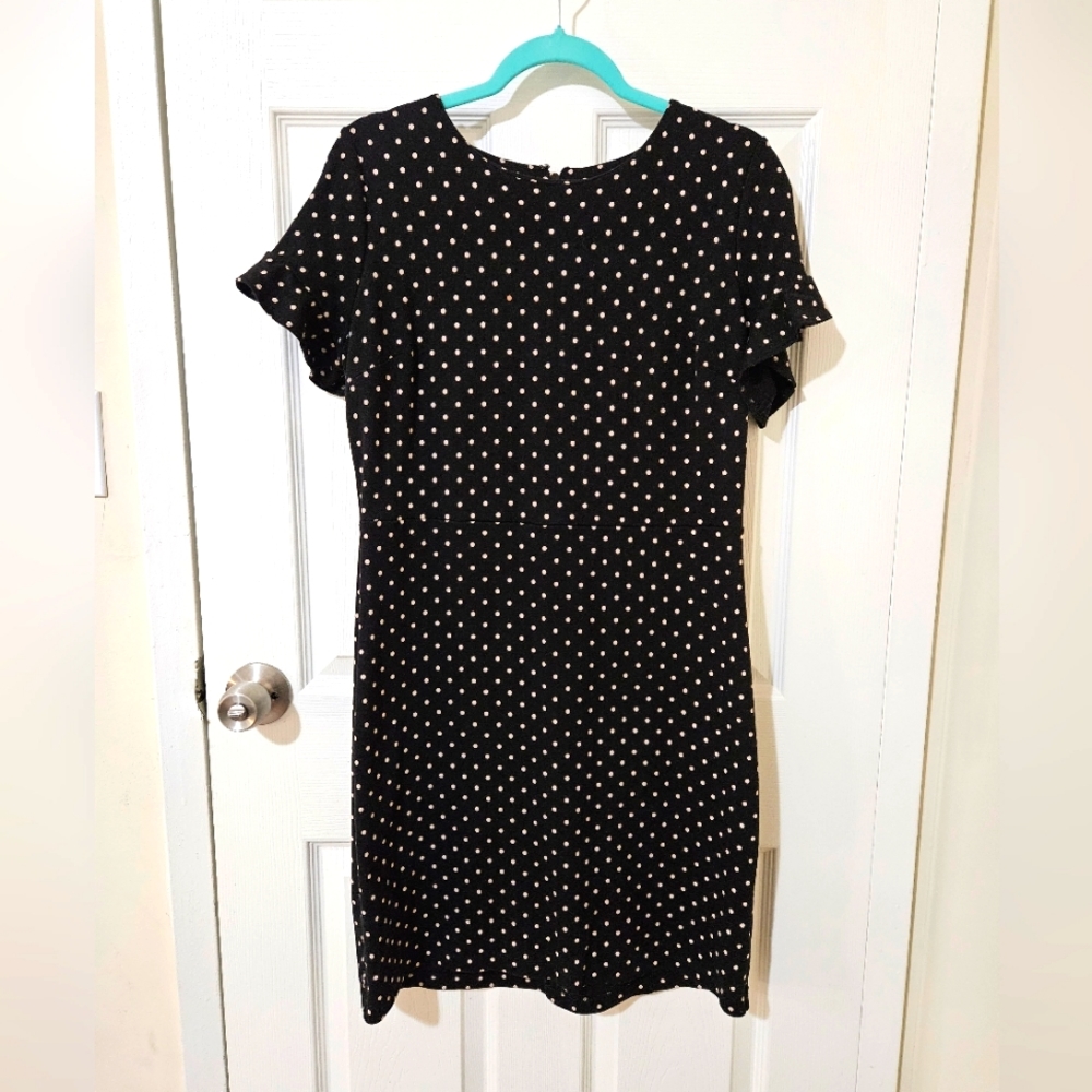 Old Navy Black Polka Dot Dress